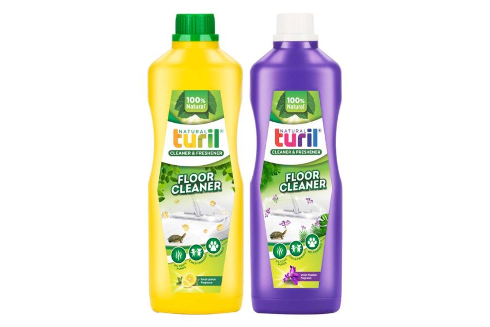 1 Litre Floor Cleaner Fresh Lemon + 1 Litre Floor Cleaner Violet Meadows