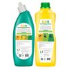 1 Litre Toilet Cleaner Green Lemon + 1 Litre Floor Cleaner Fresh Lemon