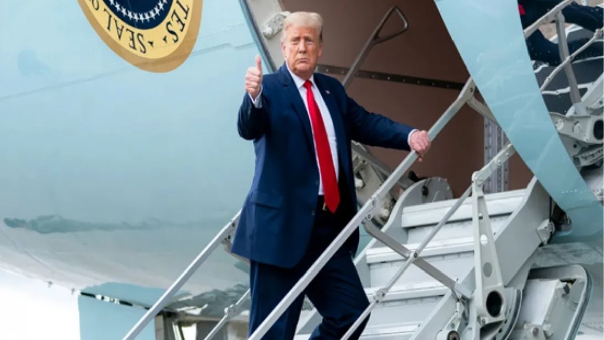 अमेरिकी राष्ट्रपति डोनाल्ड ट्रम्प का विमान