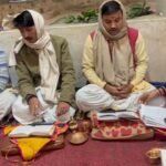 वाराणसी के श्री अन्नपूर्णा मंदिर में कुंभाभिषेक वार्षिकोत्सव के दौरान फूलों से की गई भव्य सजावट।