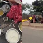 मथुरा गोवर्धन गिर्राज परिक्रमा मार्ग पर मांस पकाने को लेकर हिंदू संगठनों का विरोध और आक्रोश।