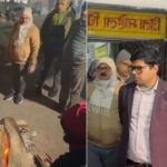 जिला अस्पताल और रेन बसेरे का निरीक्षण करते हुए डीएम घनश्याम मीना