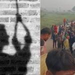 फतेहपुर के सखियांव गांव में मंदिर परिसर के अंदर संदिग्ध अवस्था में लटका मिला युवक का शव, पुलिस जांच कर रही है।