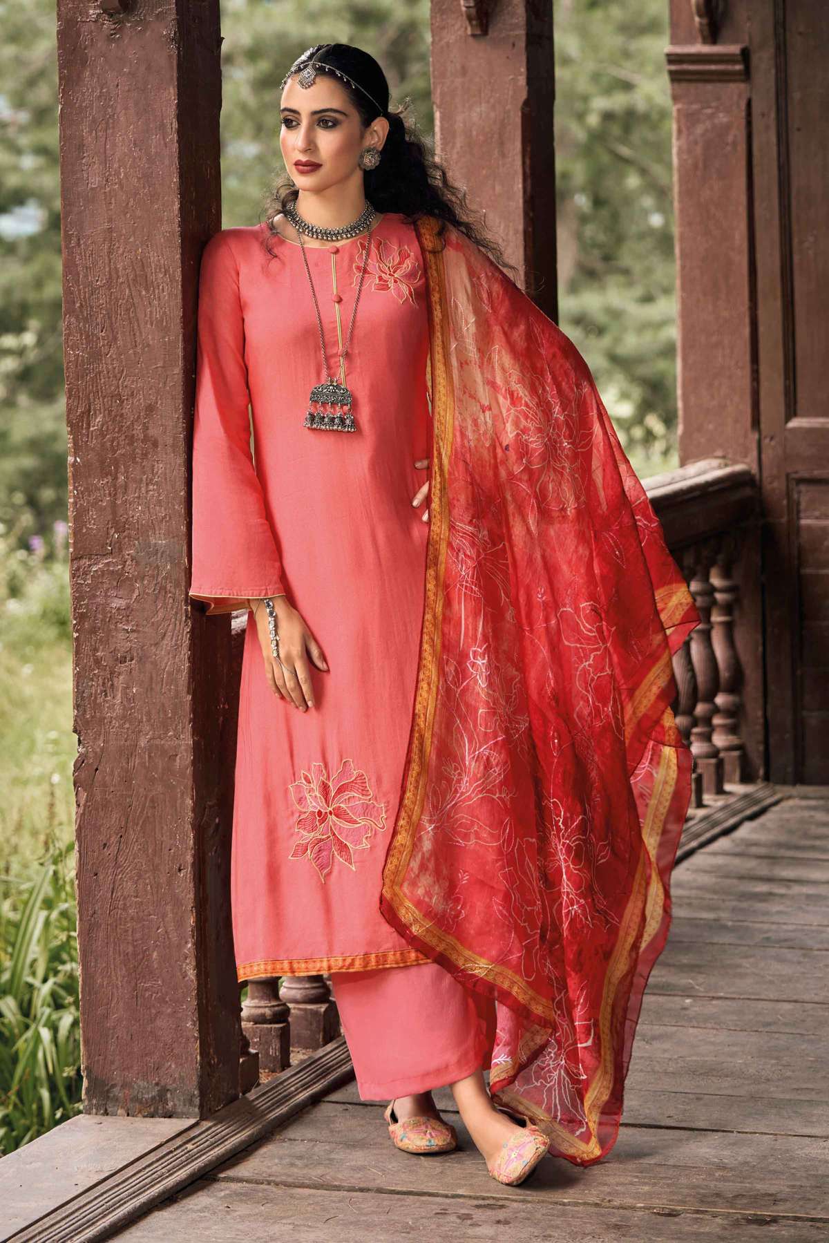 Shop Printed Designer Palazzo Salwar Suit Online  222262 