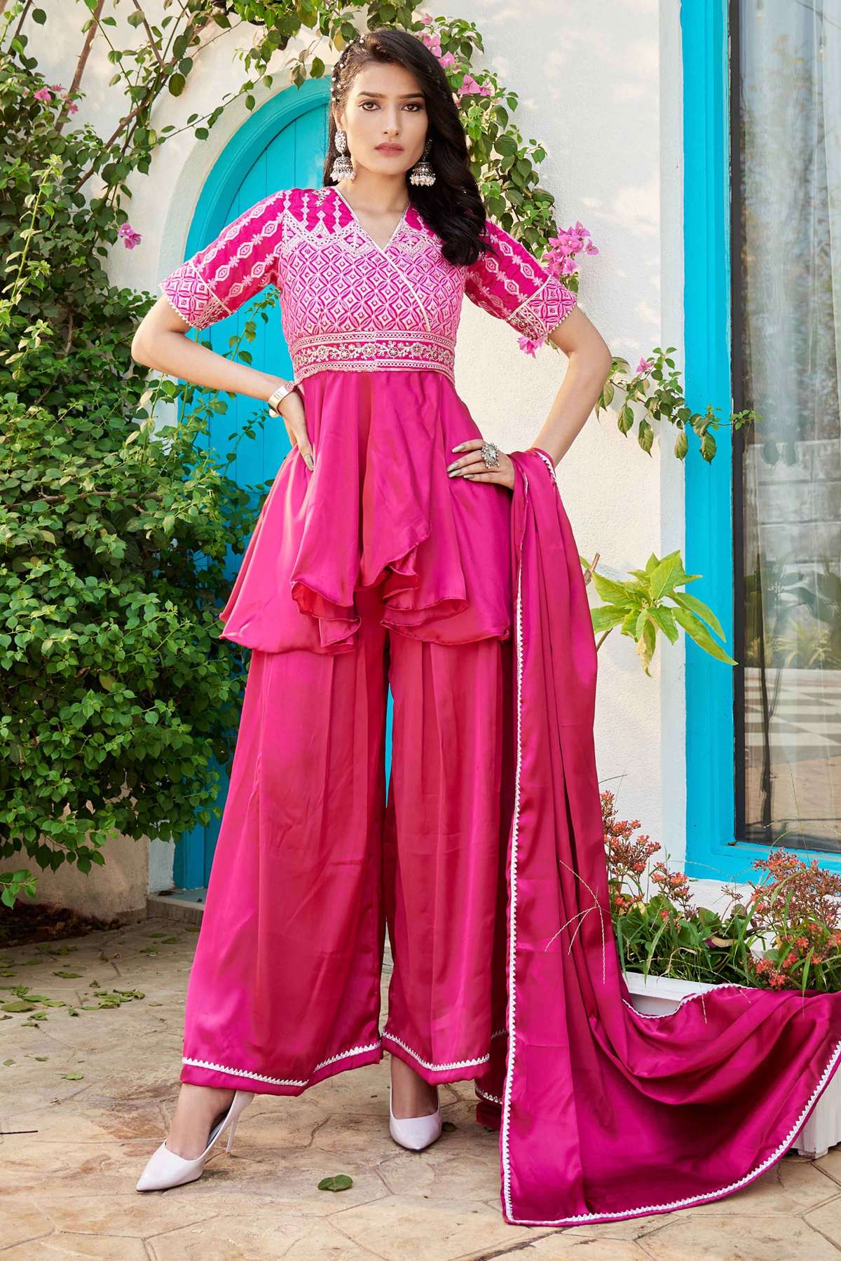 Online Ethnic Jacket Style Salwar Kameez  Andaazfashioncom