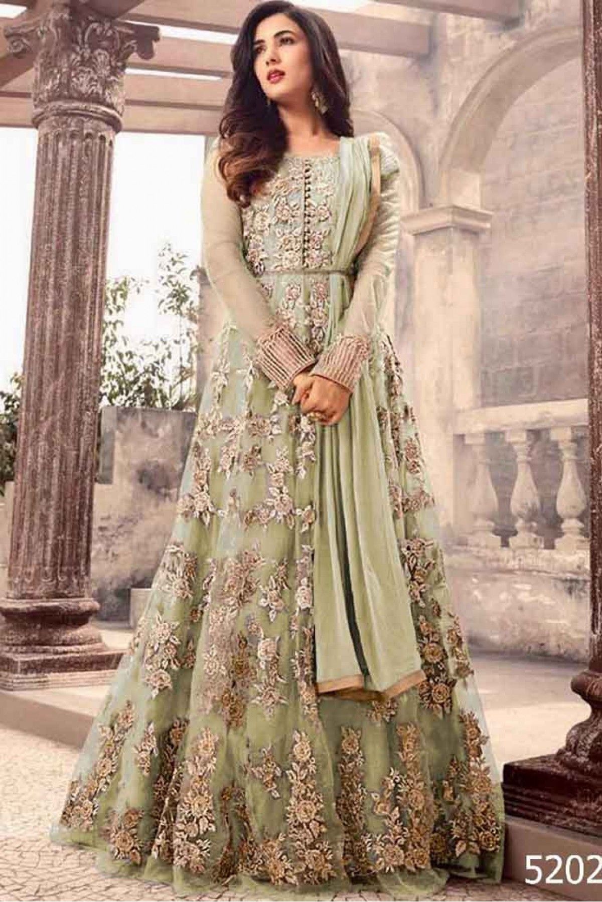 Buy Impressive Dusty Pink Net Anarkali Online  Odette