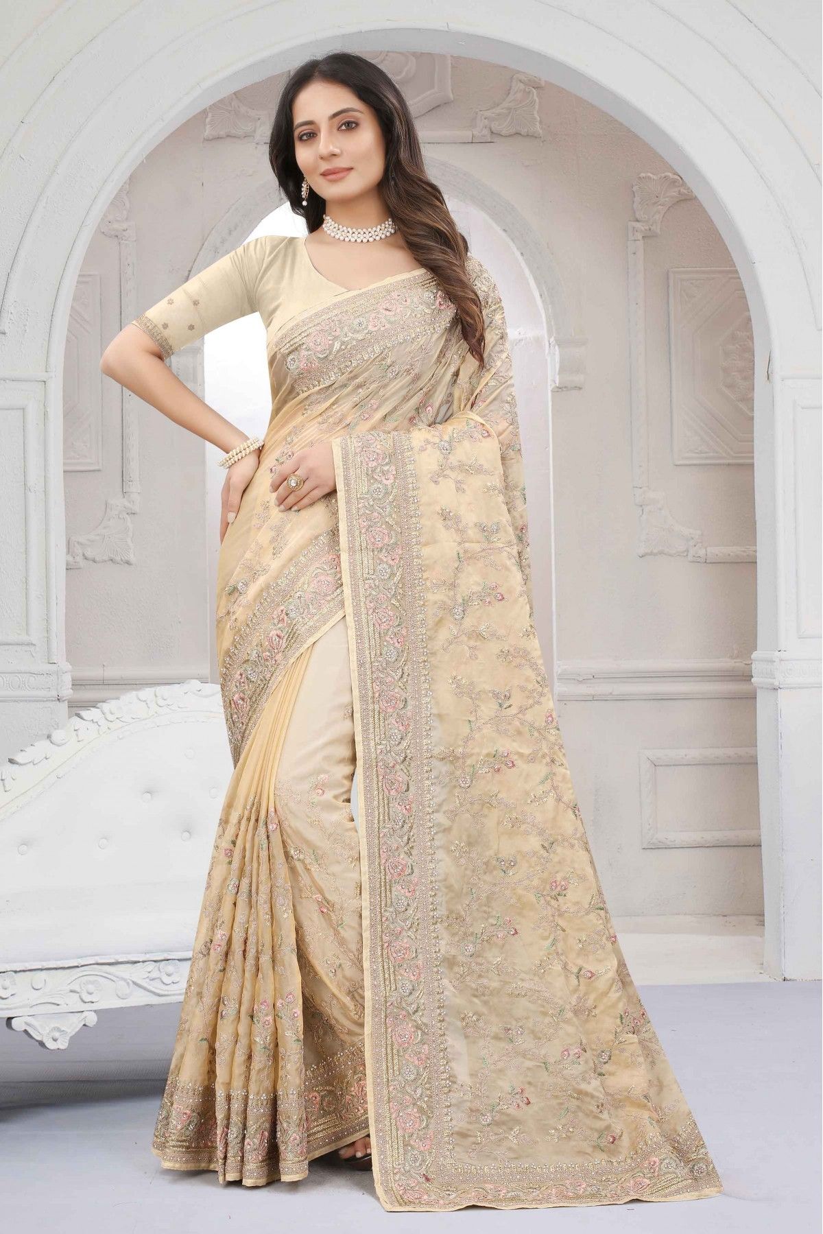 The Evergreen Trend Of Organza Sarees | Saree.com by Asopalav