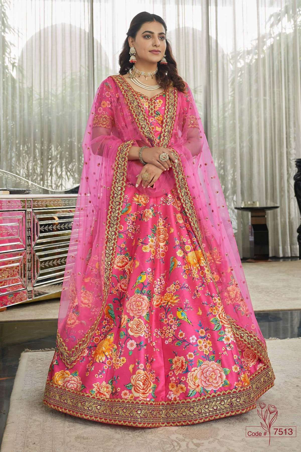 Soft Net Sequence Lehenga Choli In Peach Colour LD05644303