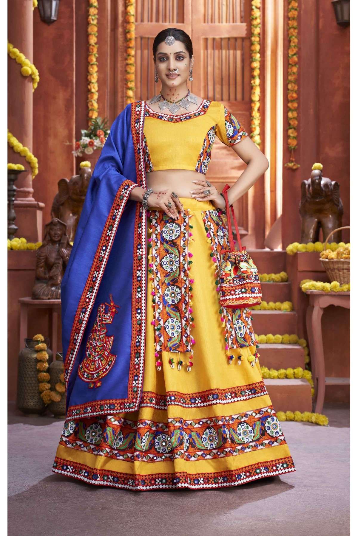 Buy Yellow Lehenga Choli Sets for Women by Zeelpin Online | Ajio.com