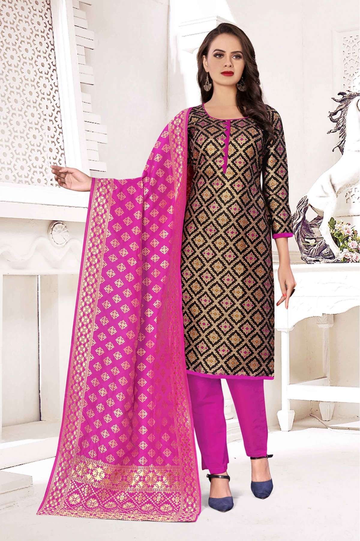 Banarasi Suit Salwar | Banarasi Silk Salwar Kameez Designs