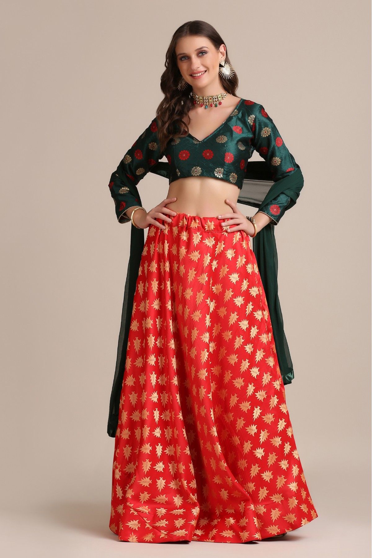 Buy Designer Bridal Crop Top Lehenga Choli for Wedding Wear – Nameera by  Farooq