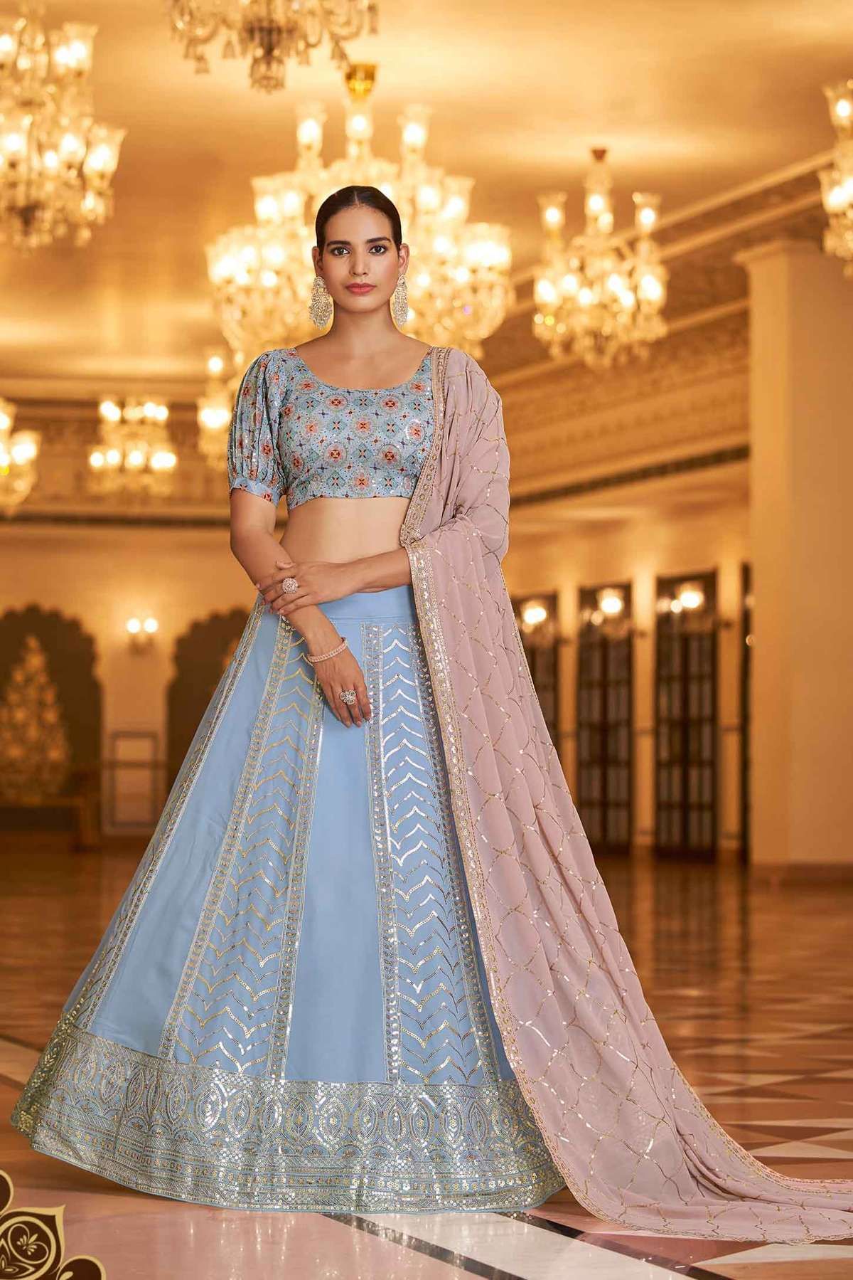 Buy Net Wedding Wear Lehenga Choli In Yellow Colour @ ninecolours.com.  Worldwide Free Shipping Available! | Indian outfits, Sabyasachi bridal,  Indian dresses