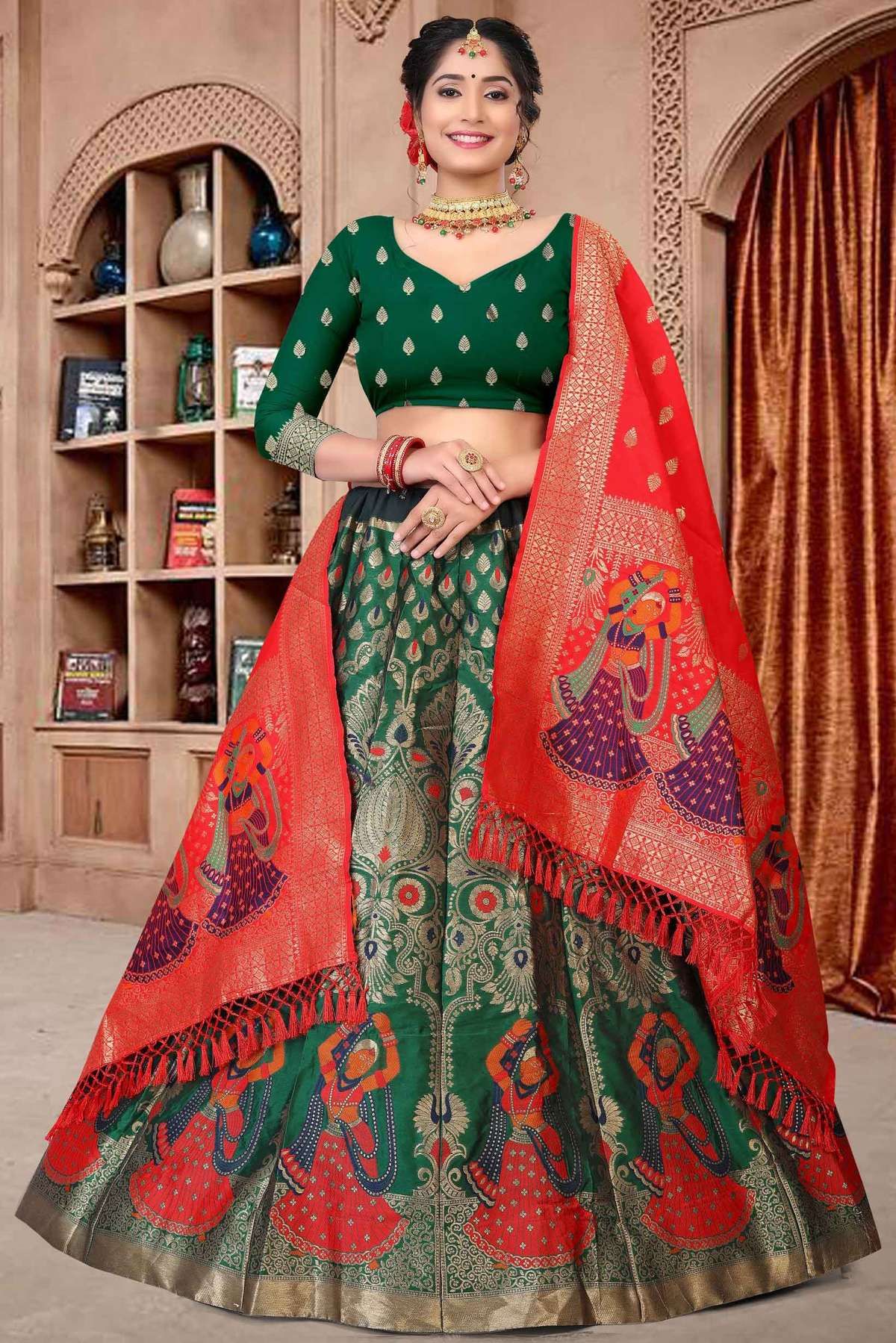 Net Embroidery Lehenga Choli LD054112281