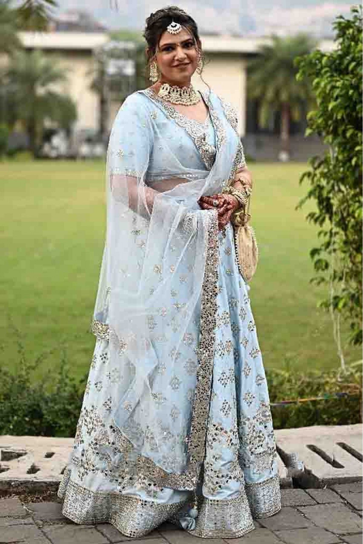 sky blue lehenga choli – Page 4 – Joshindia