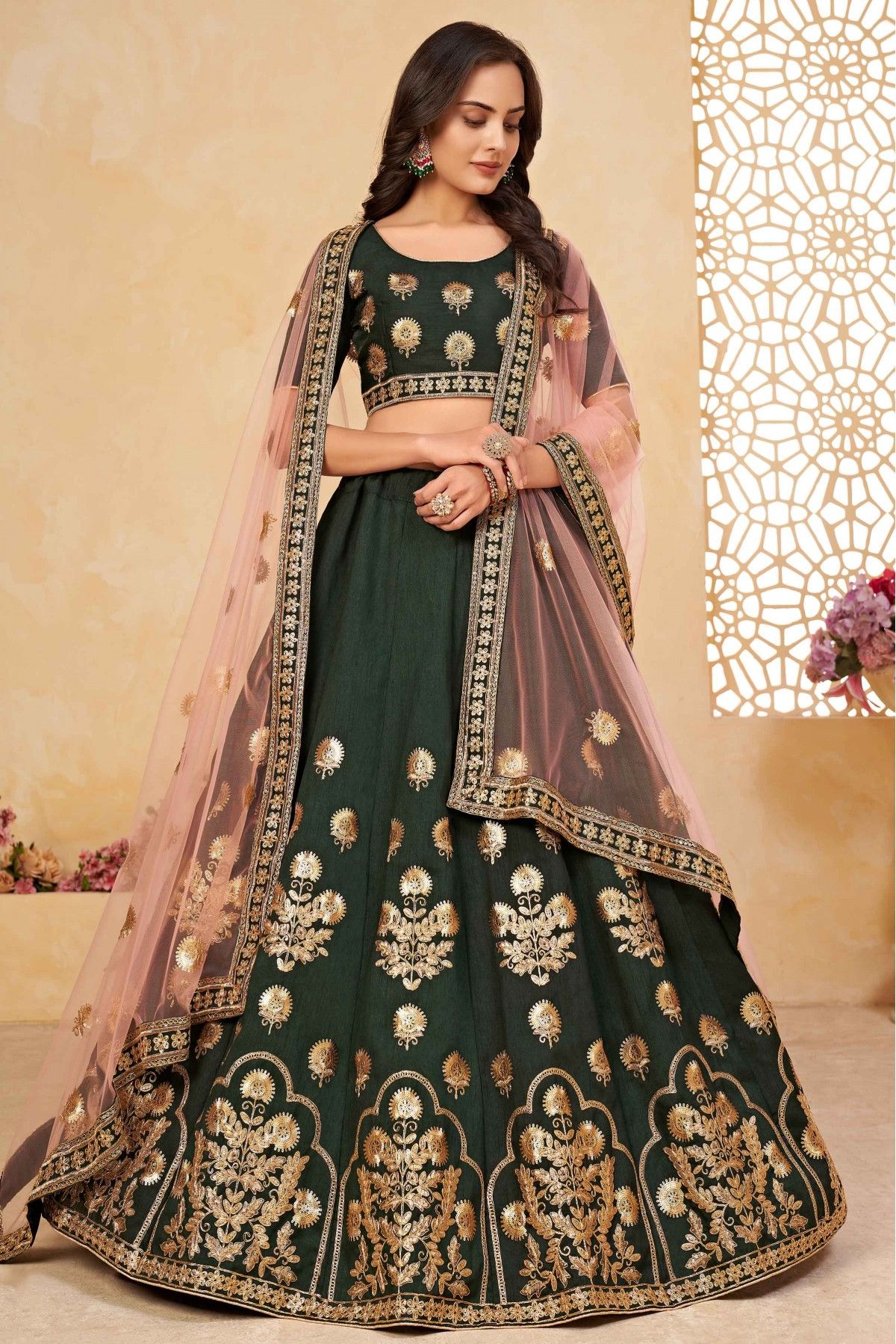 Banglori Silk Embroidery Lehenga Choli In Royal Blue Colour - LD4010247