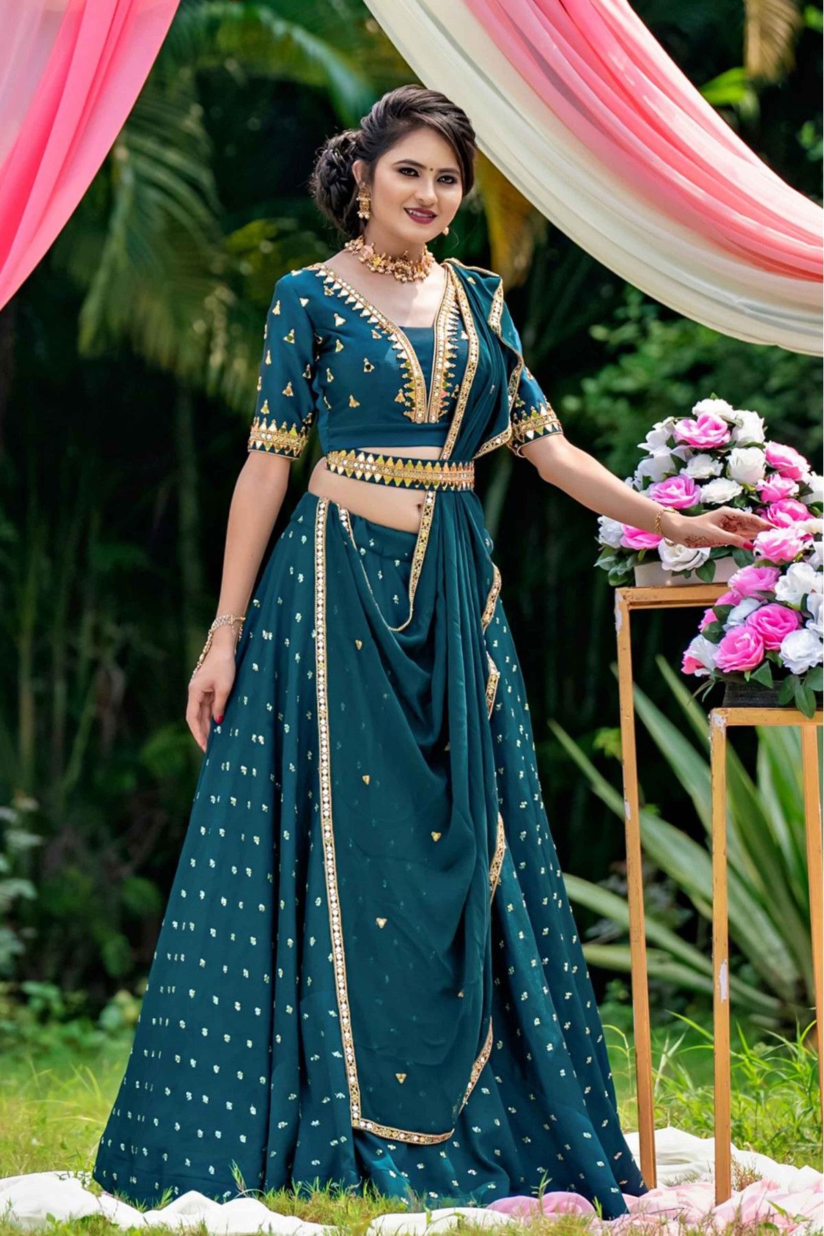 Teal Blue Lehenga Choli for Women Indian Party Wear Ghagra Choli Weddding  Bridesmaids Designer Ready to Wear Lengha Choli,sangeet Wear Choli - Etsy