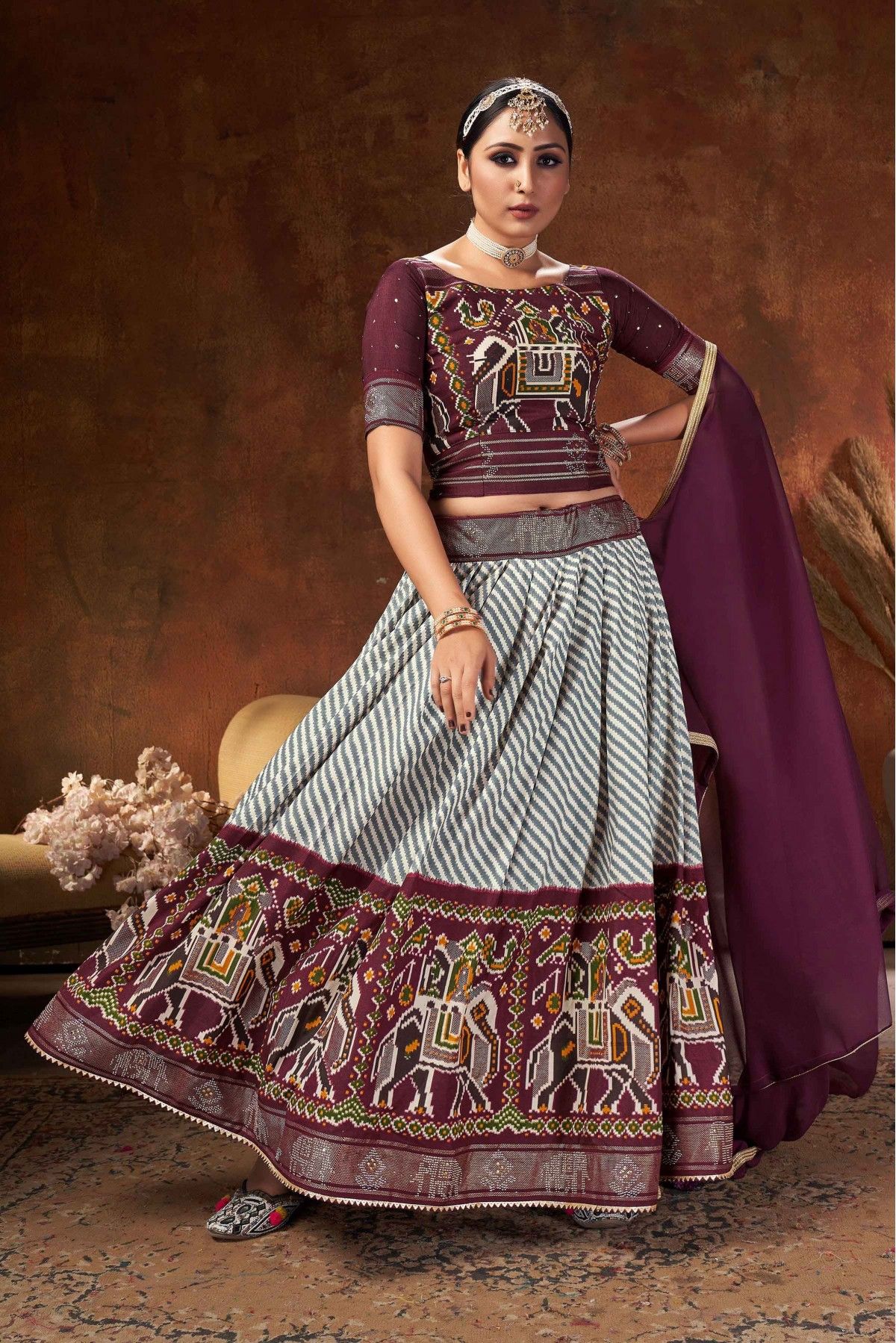 Cotton Silk Embroidery Lehenga Choli LD05647850