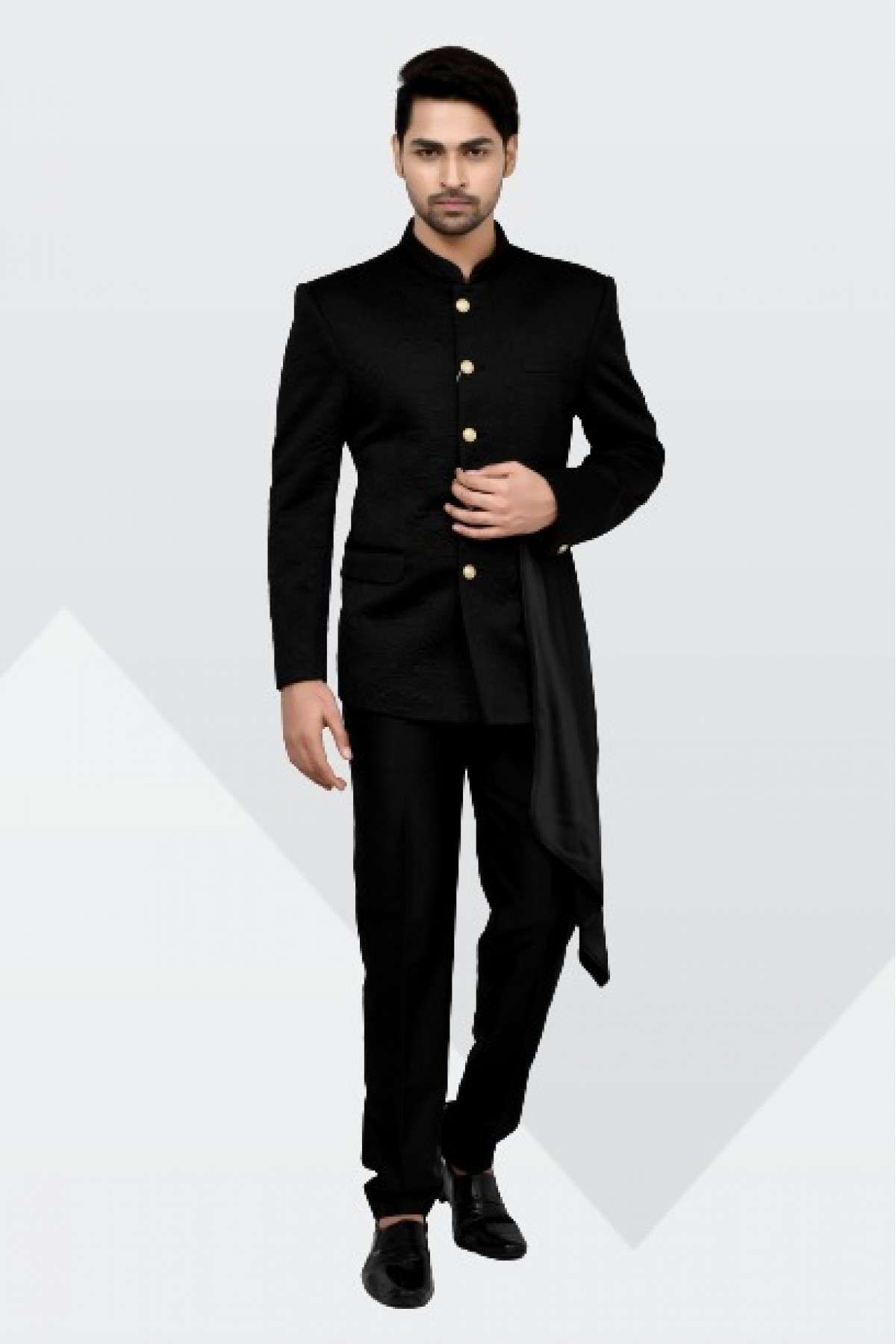 Jodhpuri suit in on sale black