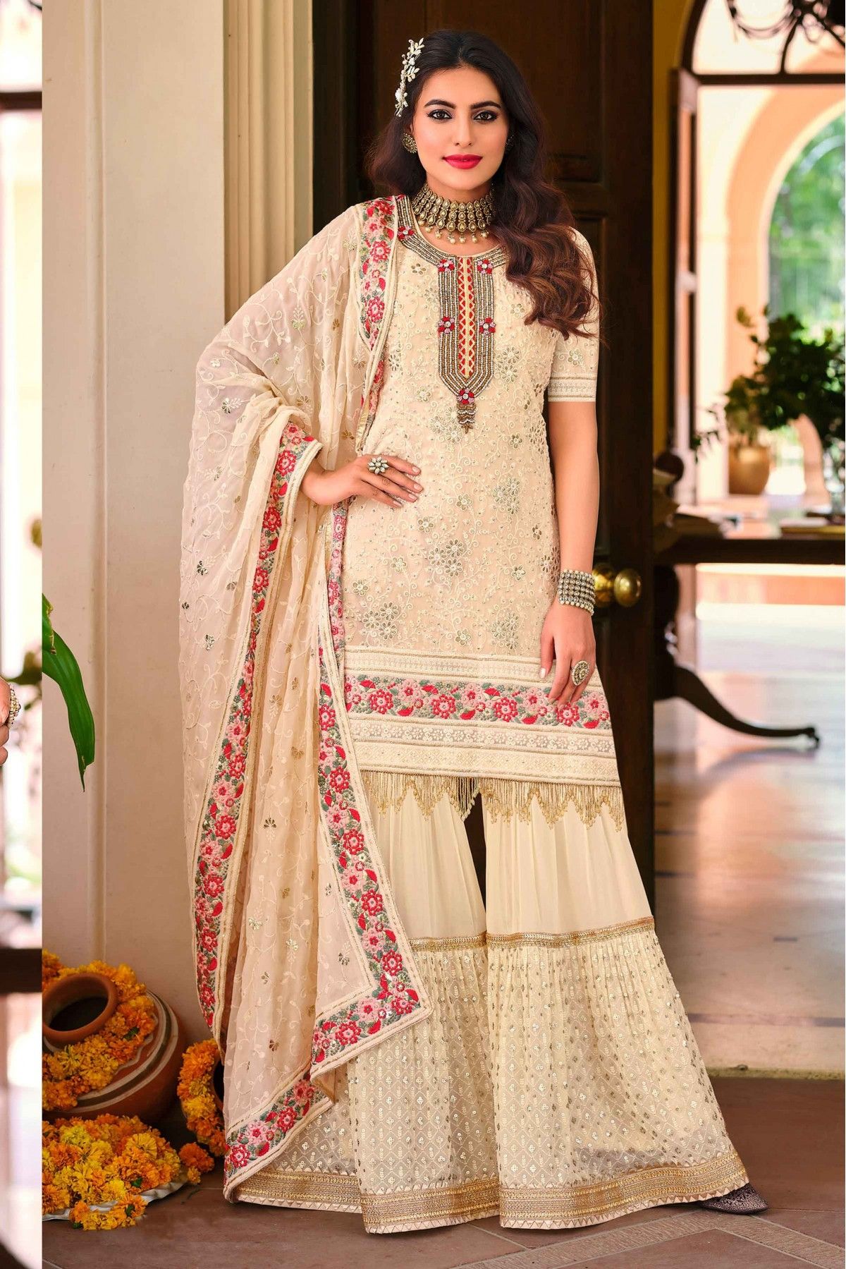 Shop for the Designer Collection of Sharara Set and Punjabi Sharara Suits |  Panna – Panna Sarees