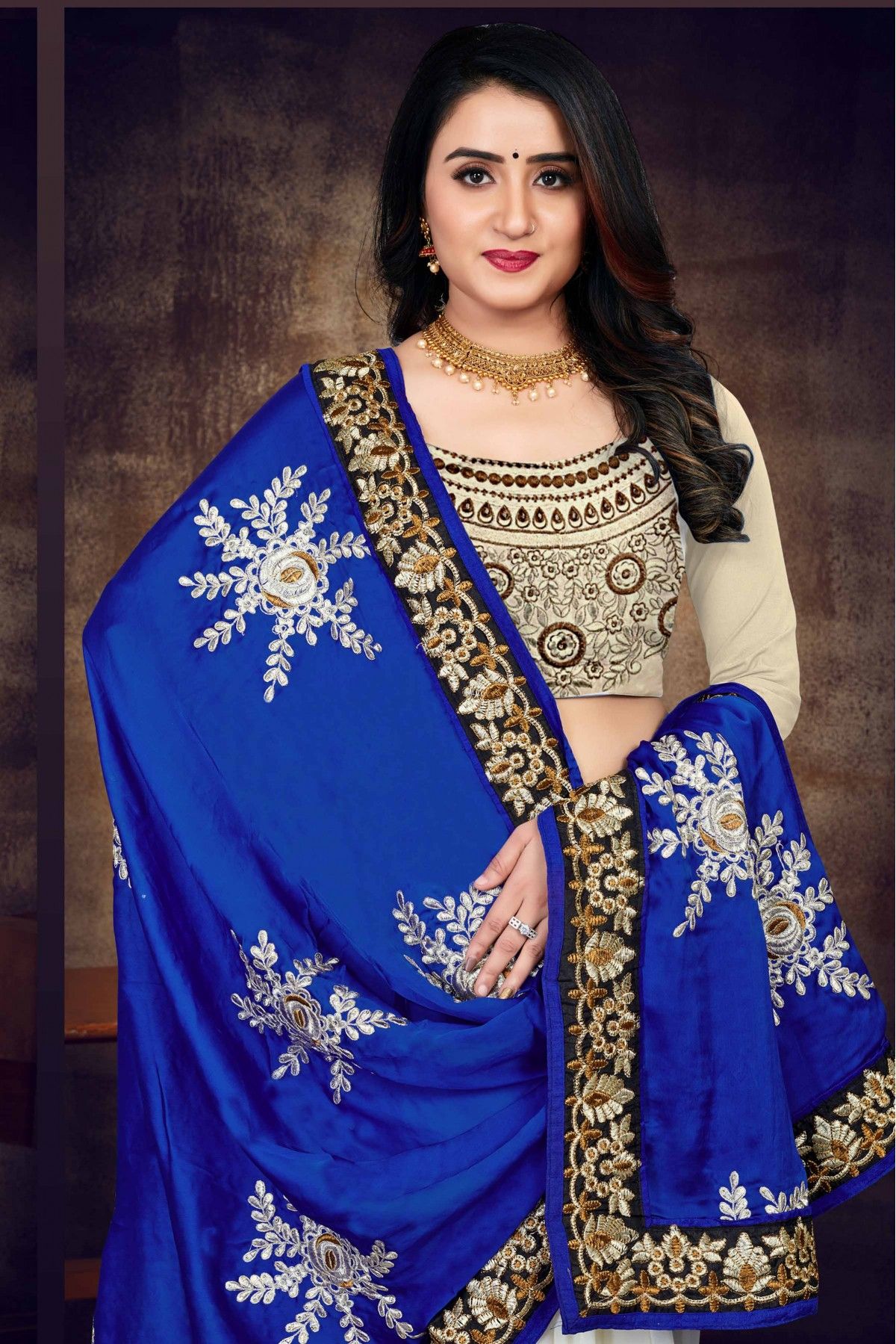 Buy Royal Blue Patola Saree online-Karagiri