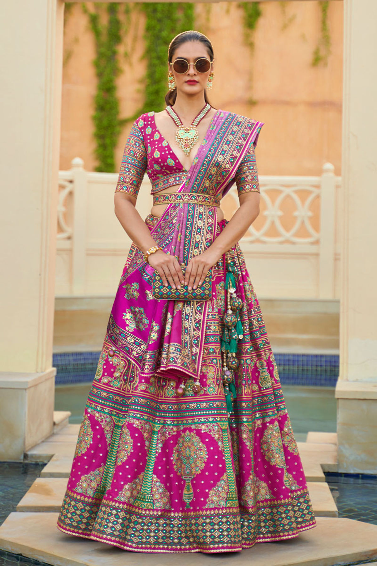 Real Mirror Work Navratri Wear Lehenga Cholis Collection Catalog