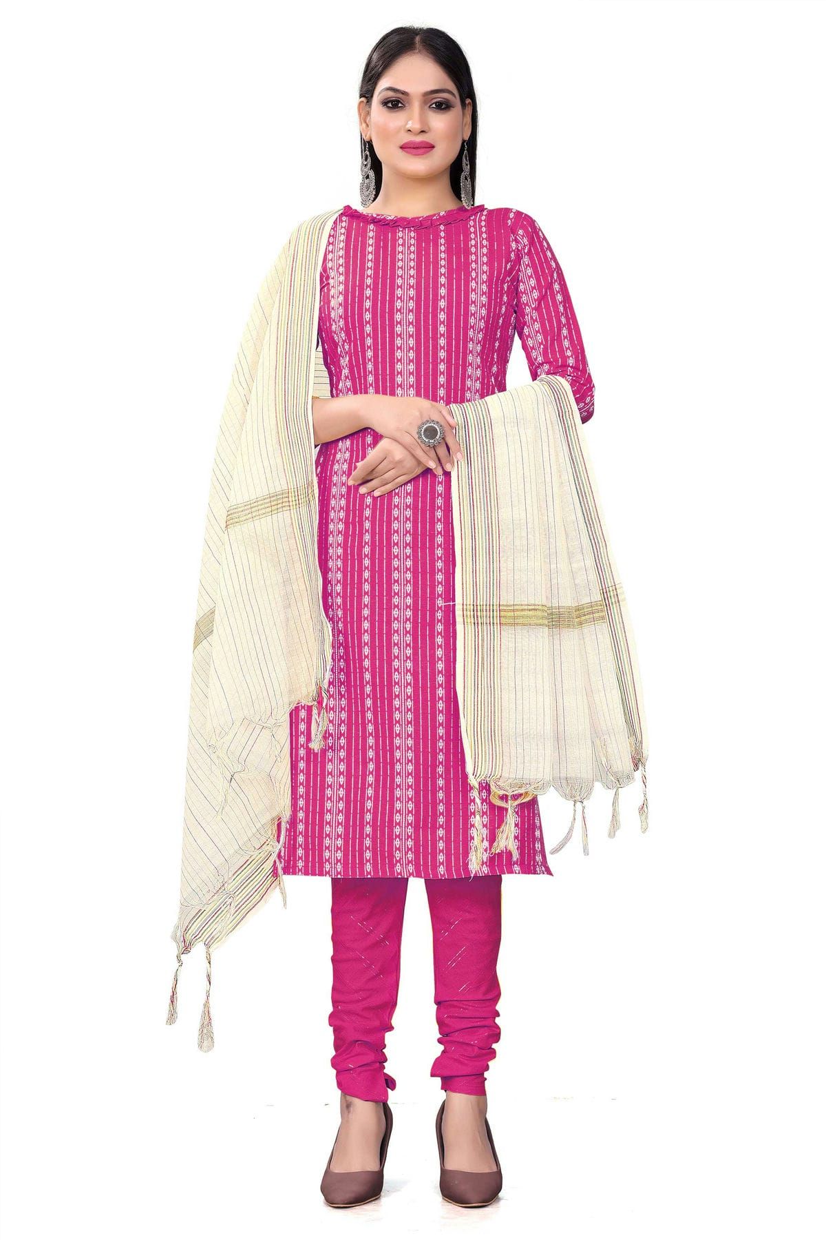 Buy Online Cotton Embroidery Dress Material For Women – Dress Material  Online – Sanvi Fabrics