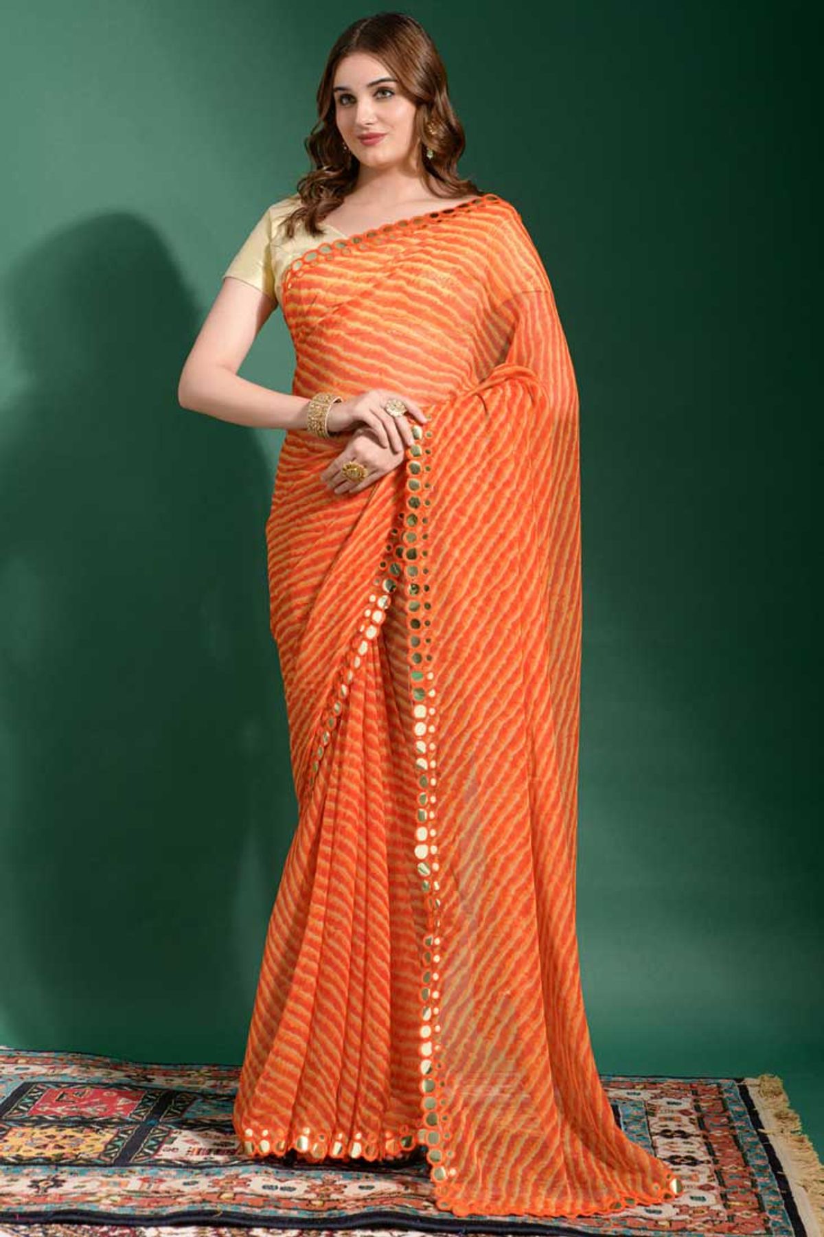 Dark Orange Color Soft Lichi Silk Saree With Hevy Weaving Pallu Exclusive  Saree Extra Ordinery Party Wear Saree South Indian Bollywood Saree - Etsy