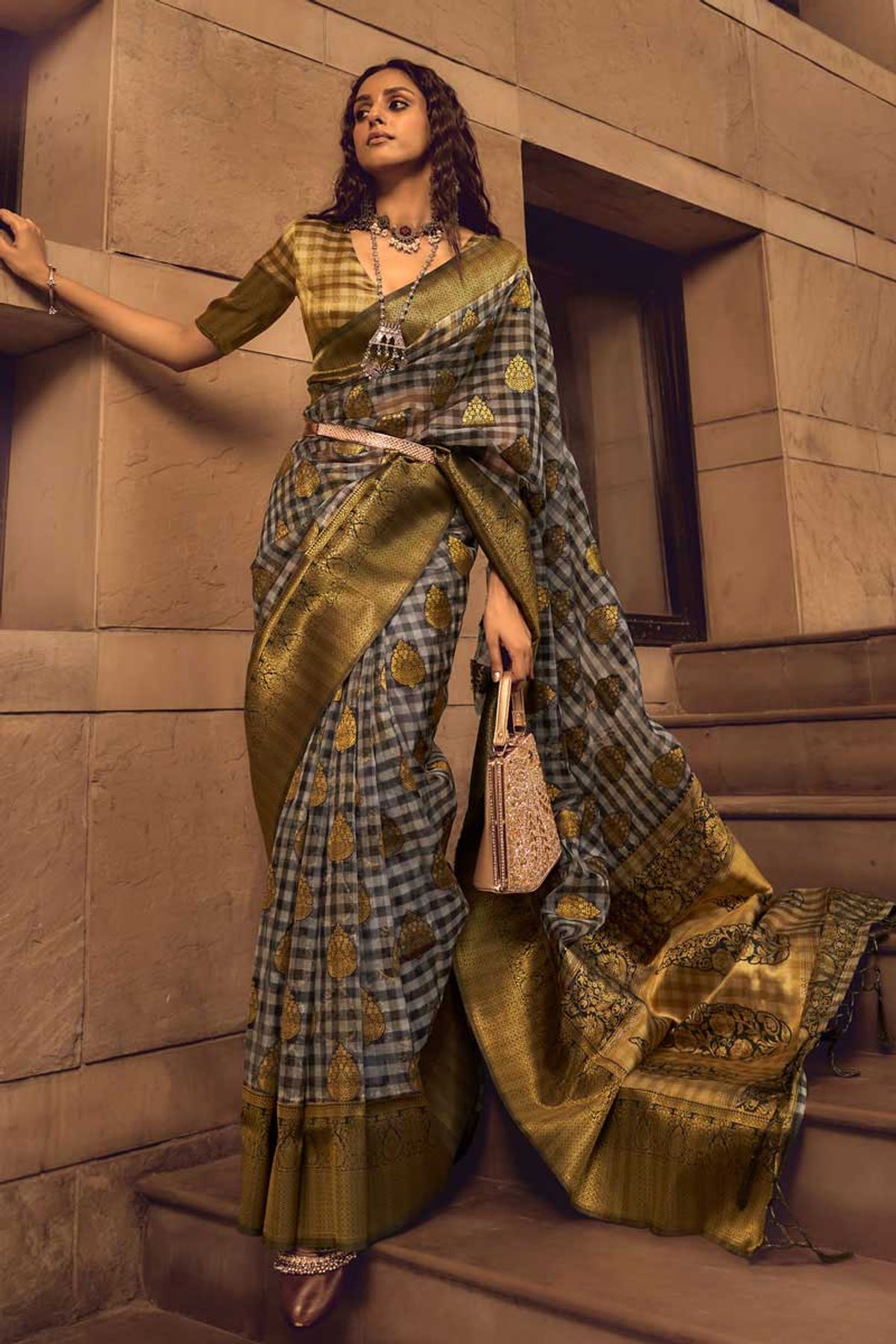 Gorgeous Party Wear Saree | Latest Kurti Designs