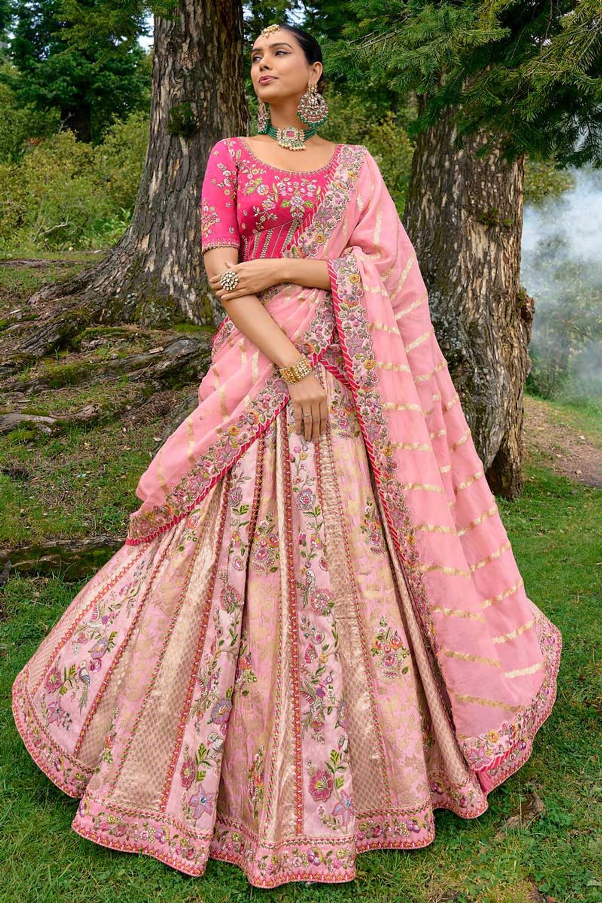 Baby Pink Coloured Sequence Embroidery Work Designer Lehenga Choli –  ajmera-retail