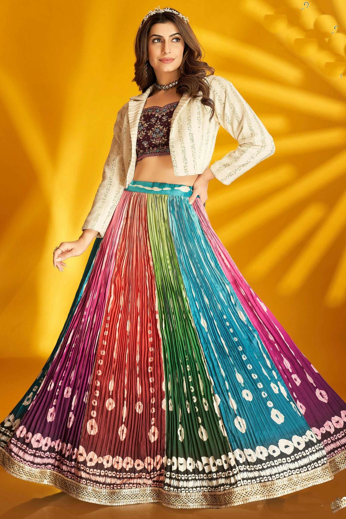 Soft Net Thread Work Lehenga Choli LD05645984