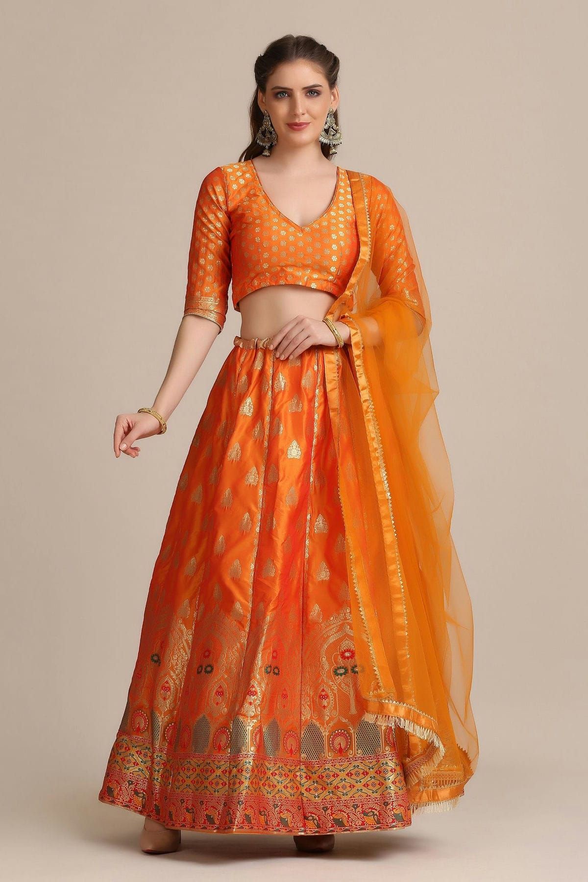 Silk Embroidery Lehenga Choli LD5642694