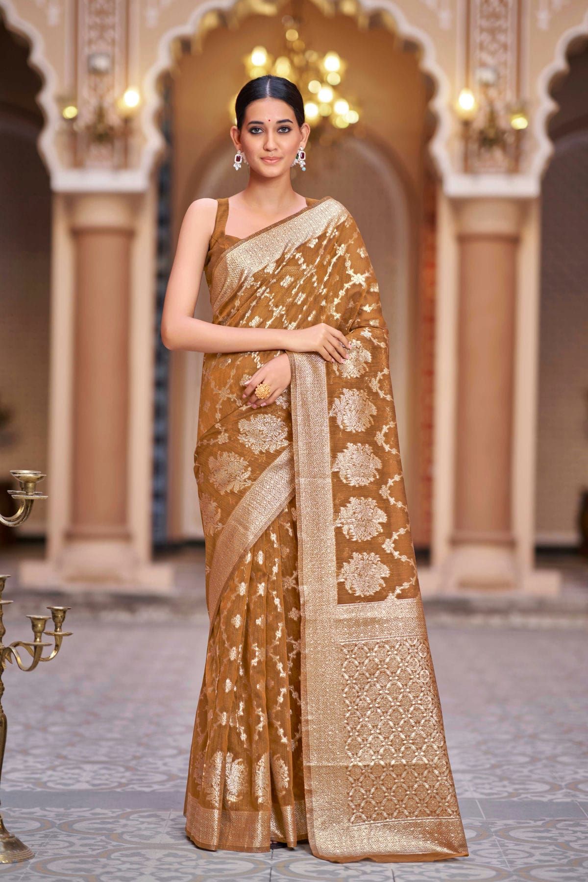 Pure Cotton Silk Saree - Indian on shop