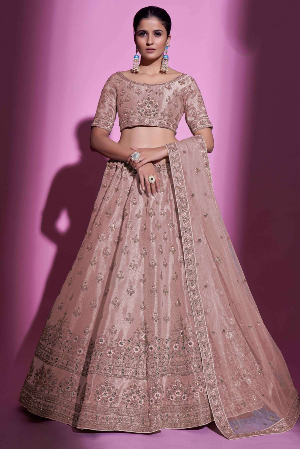 This festive season get this fabulous lehenga choli from Ninecolours.com  and make it yours today and… | Party wear lehenga choli, Formal dresses  long, Lehenga choli