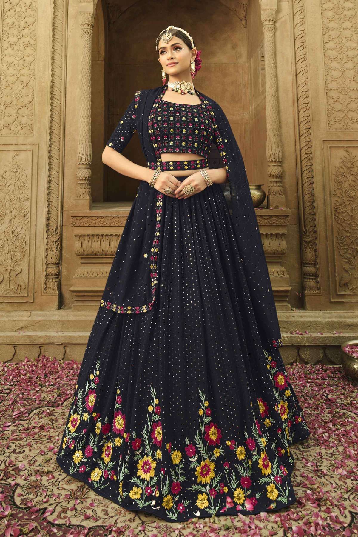 Soundarya – Customised Lehenga Set – The SilkWalk Studio