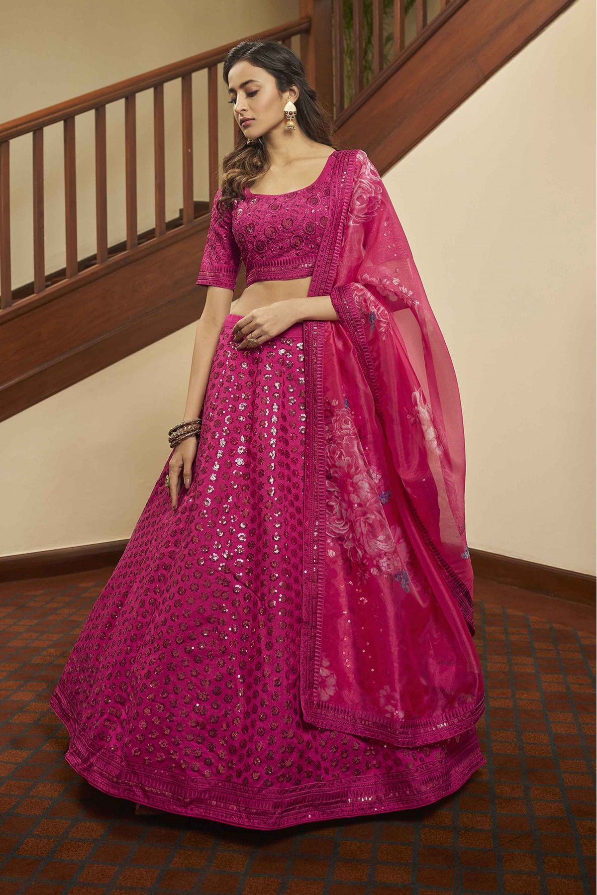 Top 500+ Rani Pink Bridal Lehenga Designs