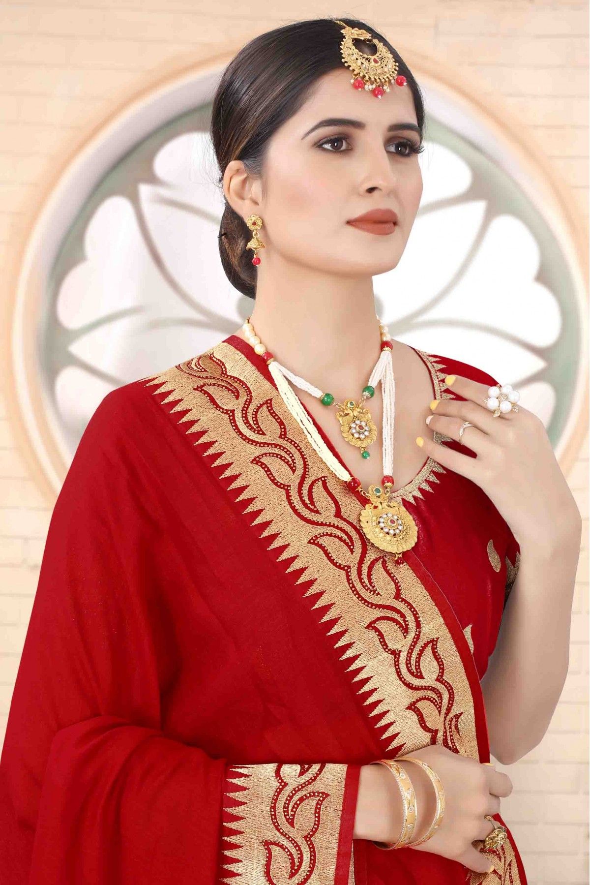 Buy Red Designer Saree Online : 238035 -