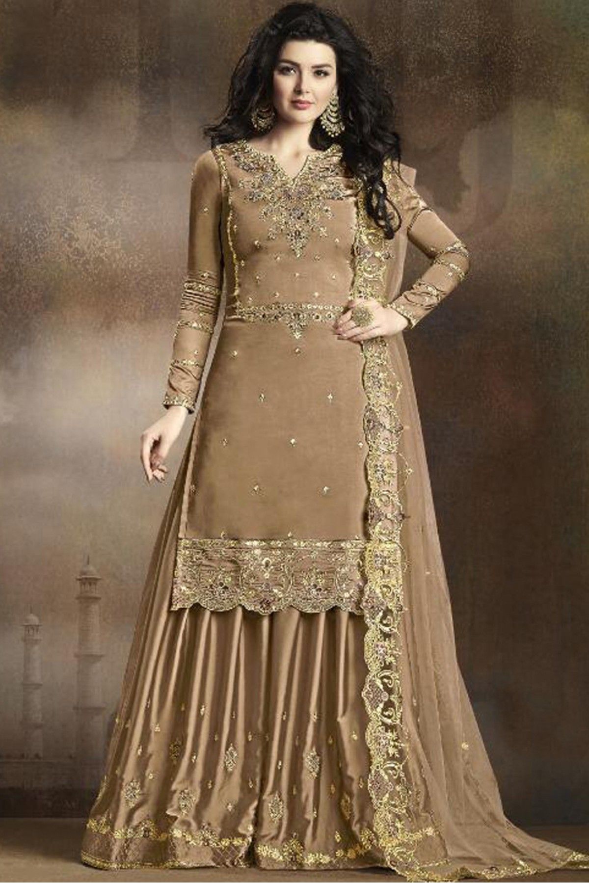 Buy Silk Sharara Suit for Women Plazzo Pants With Crop Top Wedding Outfit  Indian Party Reception Haldi Wear Pakistani Dress Indo Western Croptop  Online in India - Etsy