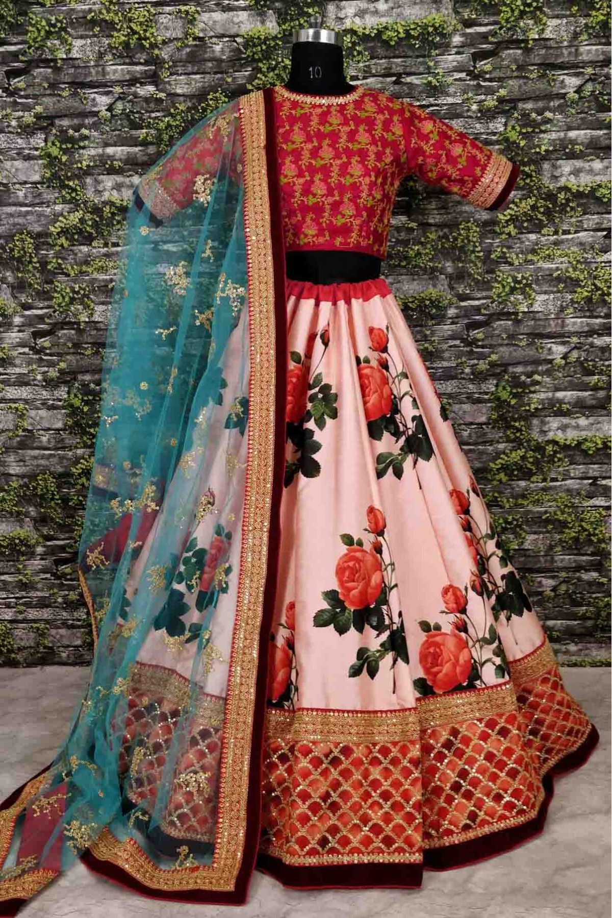 Banarasi Silk and Taffeta Silk A Line Lehenga Choli In Yellow Colour