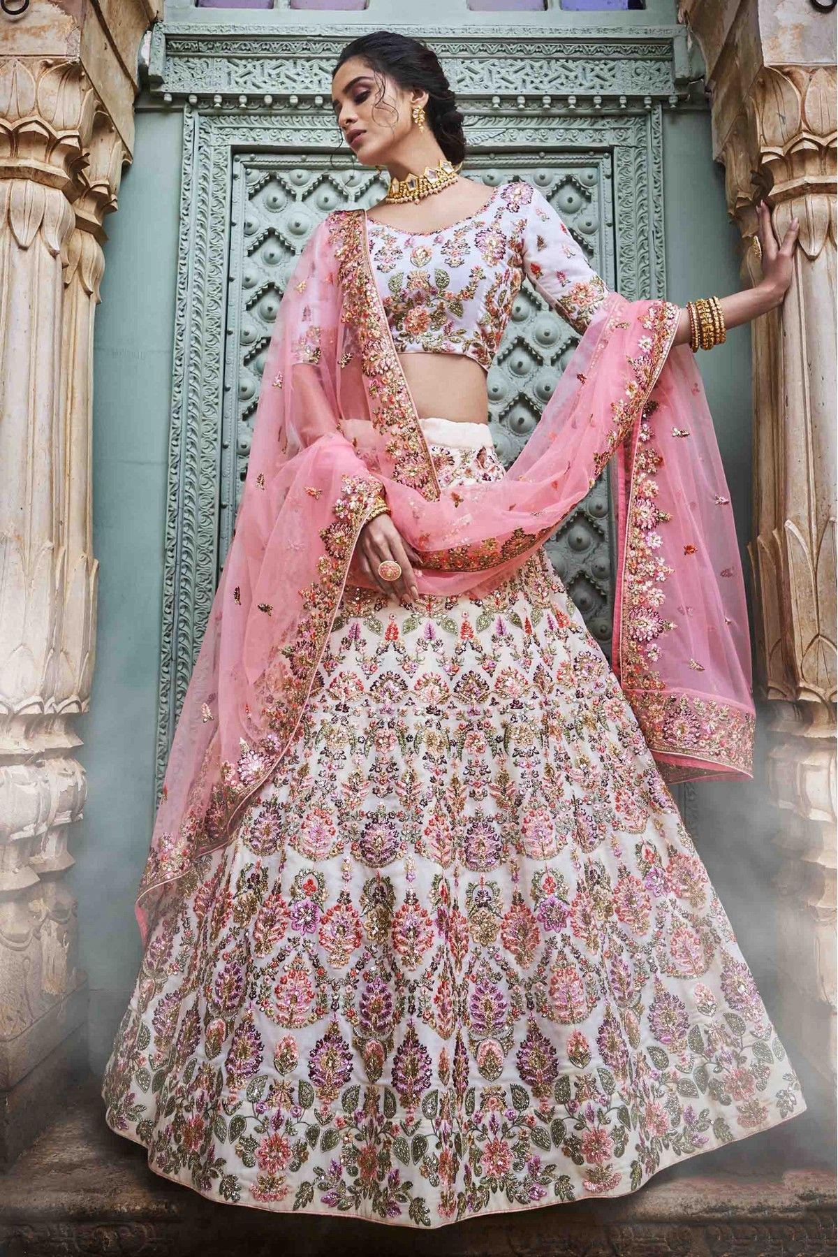 Technicolour Bridal Outfits Are Trending & How! | Indian dresses, Indian  bridal dress, Bridal outfits