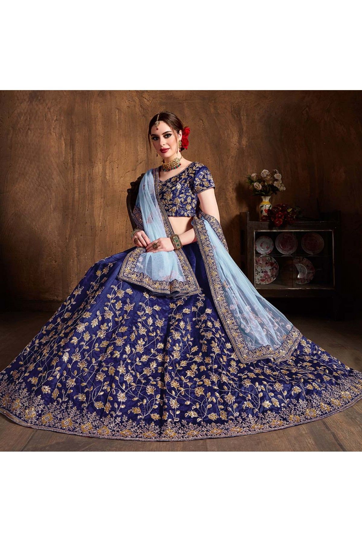 Raw silk sales lehenga choli