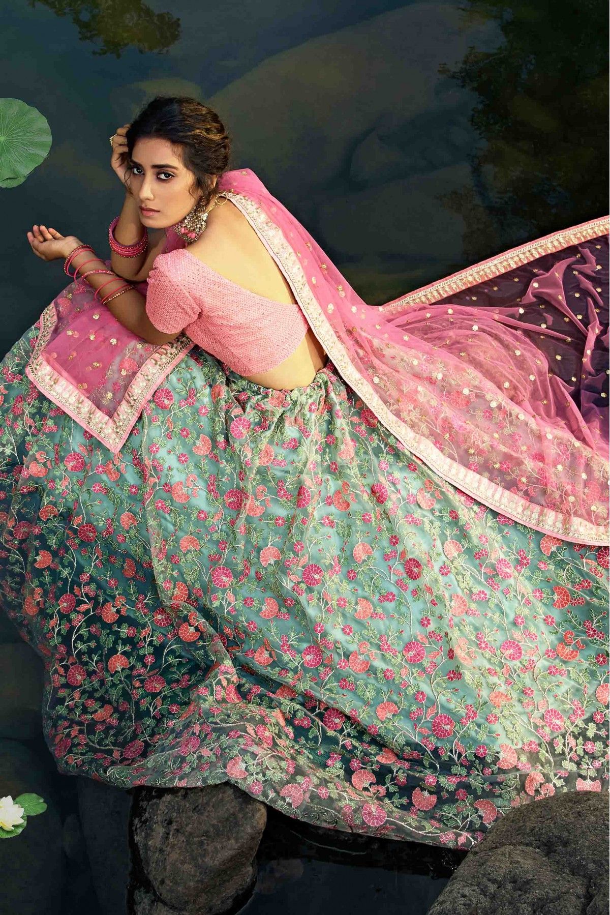 MF-(Bridal) 💃Lehenga choli💃 Rani pink Colour Dulhan Lehenga Choli,  Wedding Le | eBay