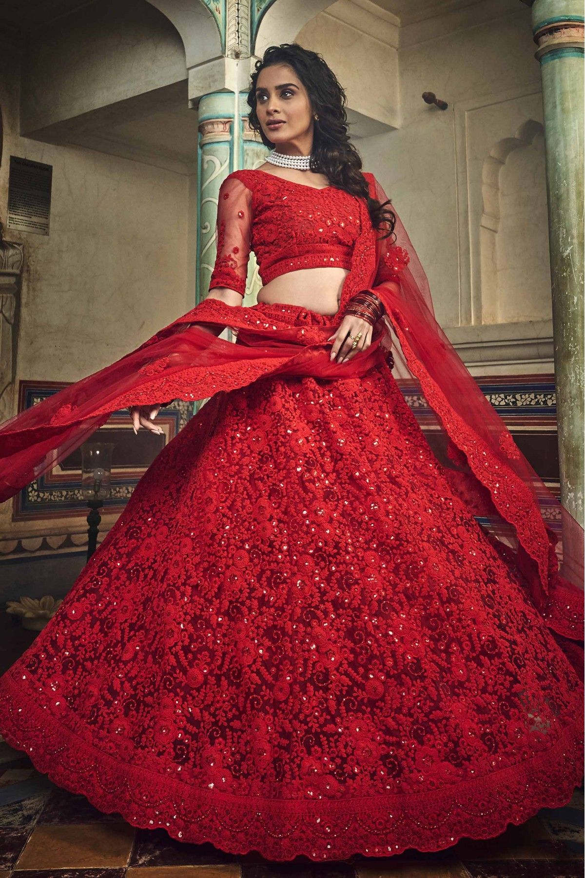 Red Baby Lehenga Choli at Rs 900/piece(s) | Children Lehenga in Surat | ID:  12390934073