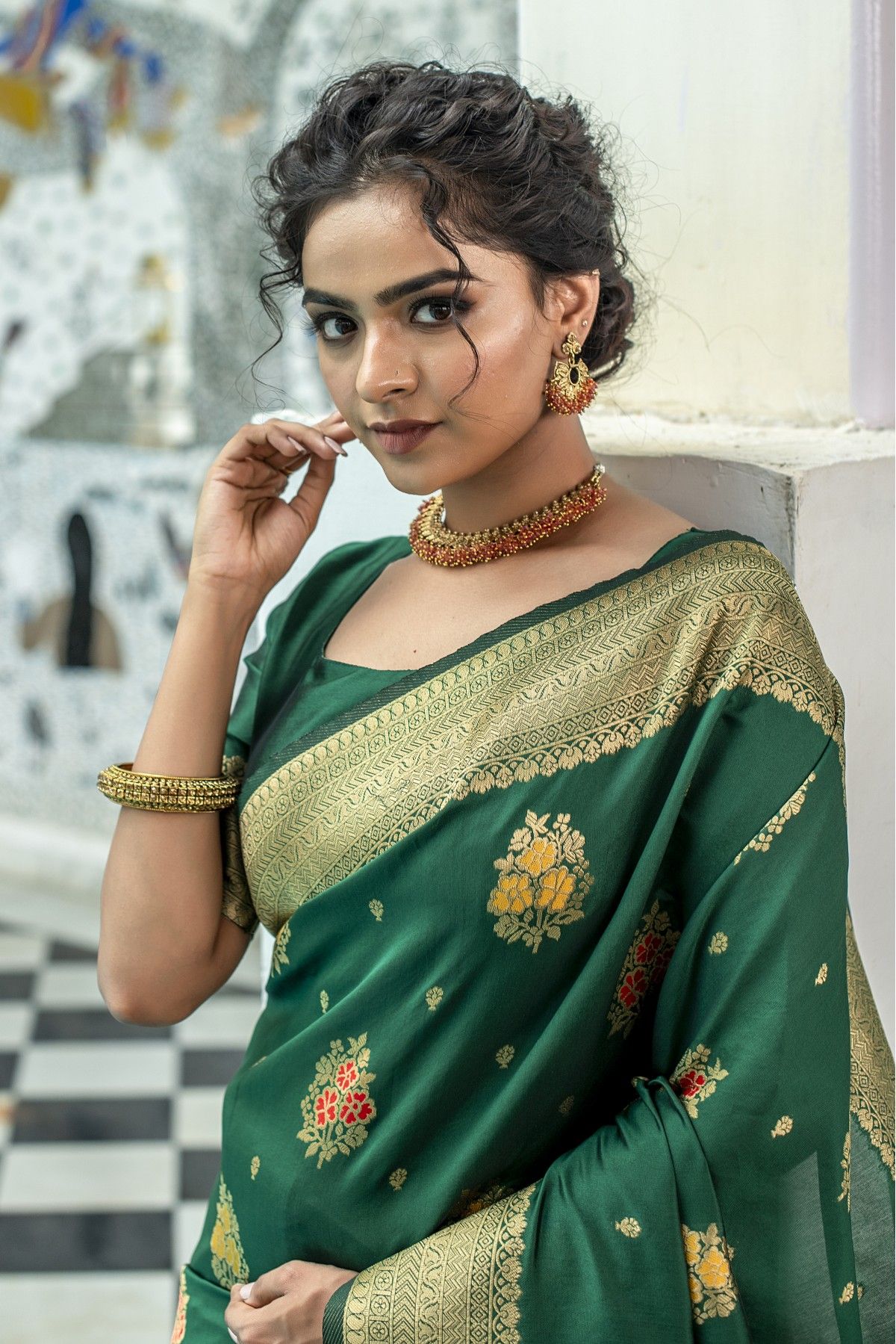 Rexona green Kanchipuram silk saree at kanjivaramsilks.com | Wedding saree  blouse designs, Silk saree blouse designs patterns, New saree designs