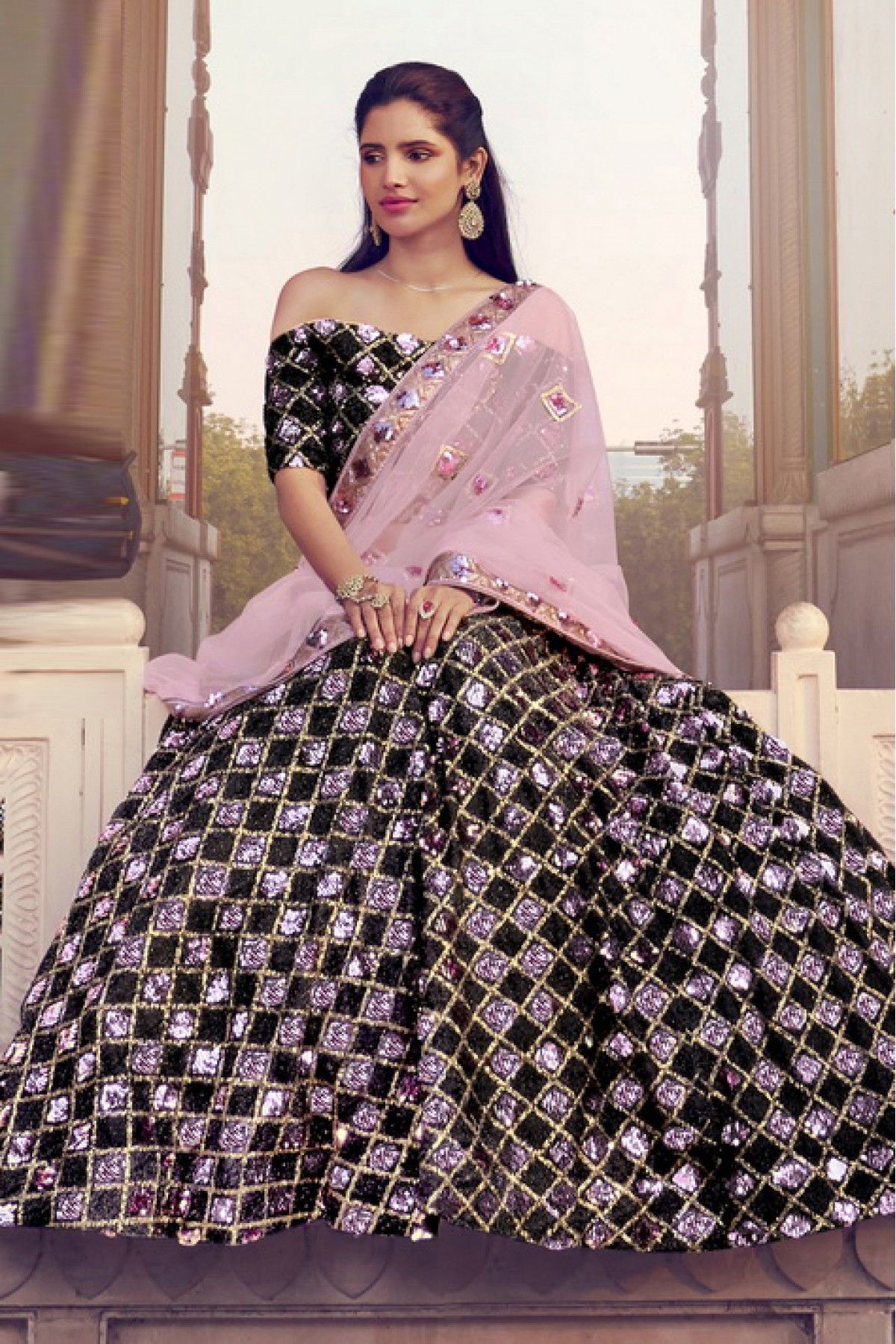 Black - Art Silk - Lehenga Choli Online in Latest and Trendy Designs at  Utsav Fashion