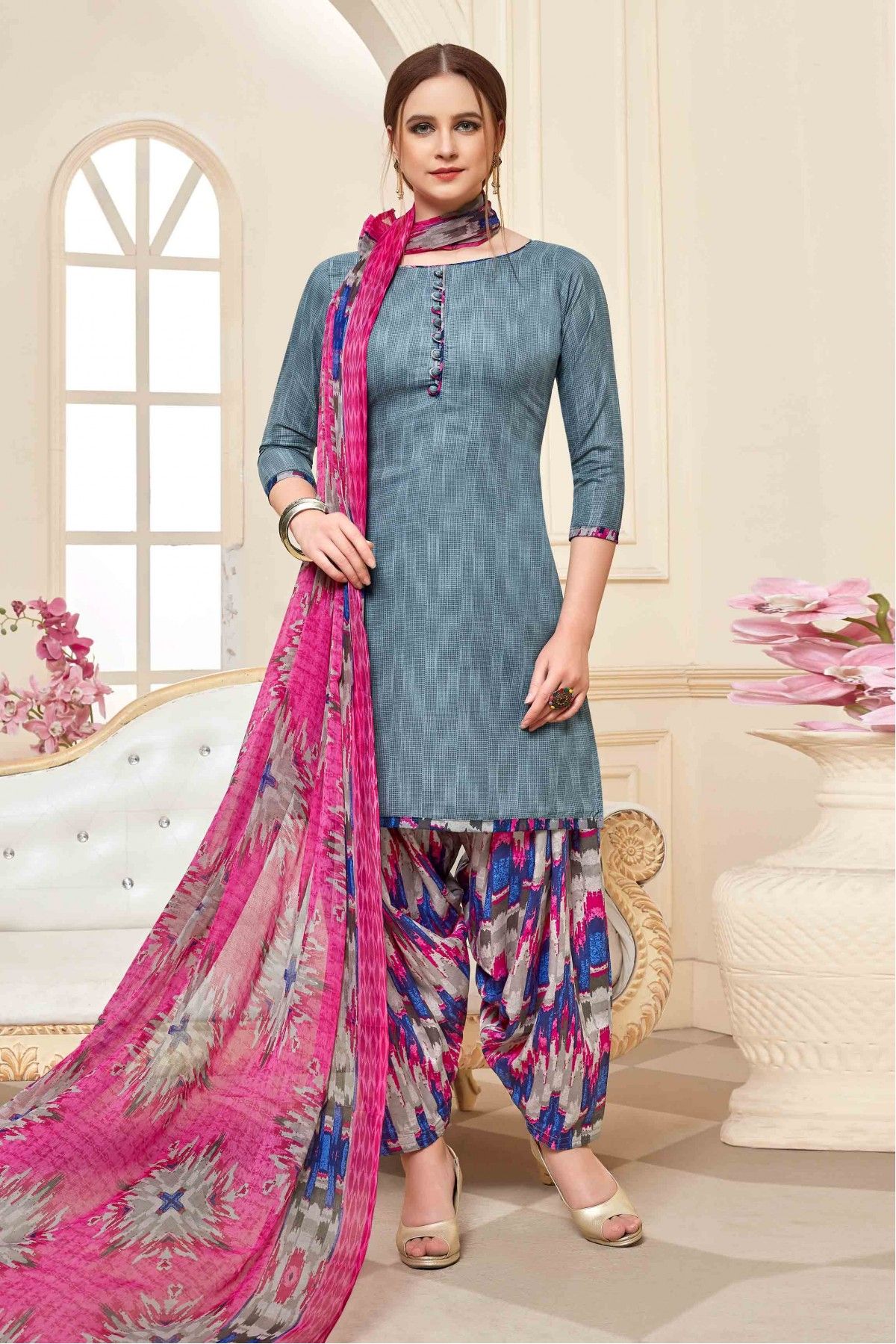 Pranjul Pure Cotton Fully Stitched Printed Patiala Salwar Suit Set For  Women | Stylish & Trendy Straight Patiyala Suit Set-(Khakhi, PF_2268_3XL) :  Amazon.in: Fashion