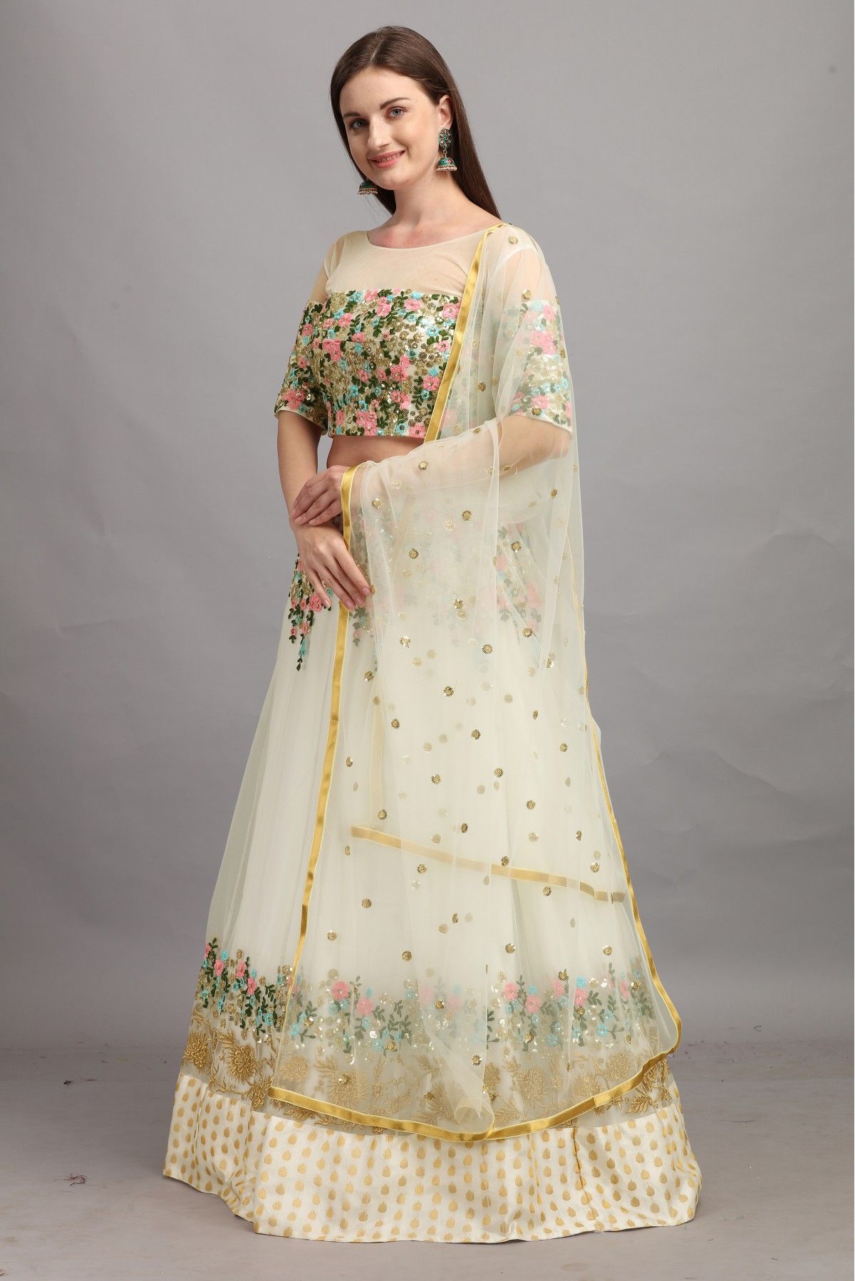 Off-White Color Wedding Lehenga Set – Panache Haute Couture