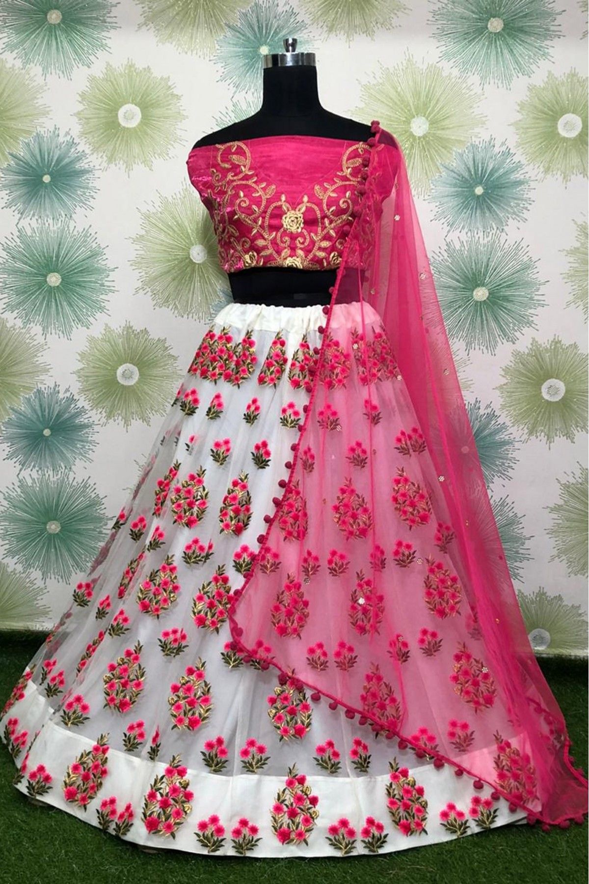 Taffeta Silk Embroidery Lehenga Choli In Maroon Colour - LD3880328