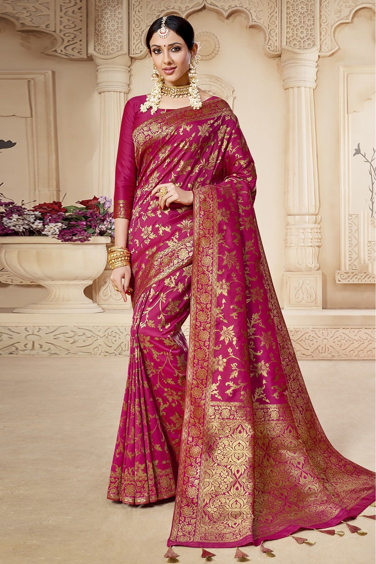 Latest wedding store silk sarees 2018