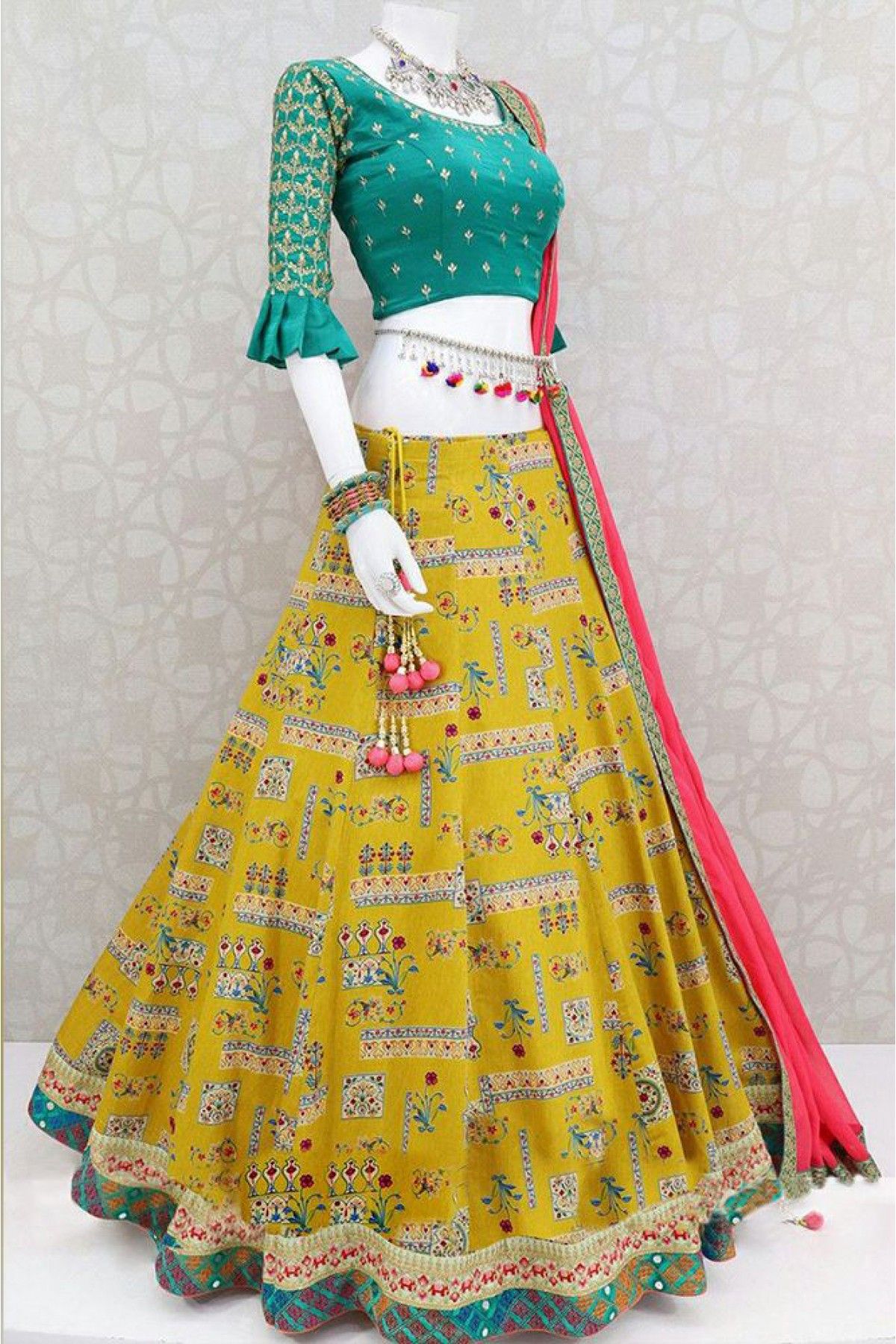Page 2 | Buy Latest Party Wear Yellow Colored Lehenga Choli Online At  Ethnic Plus
