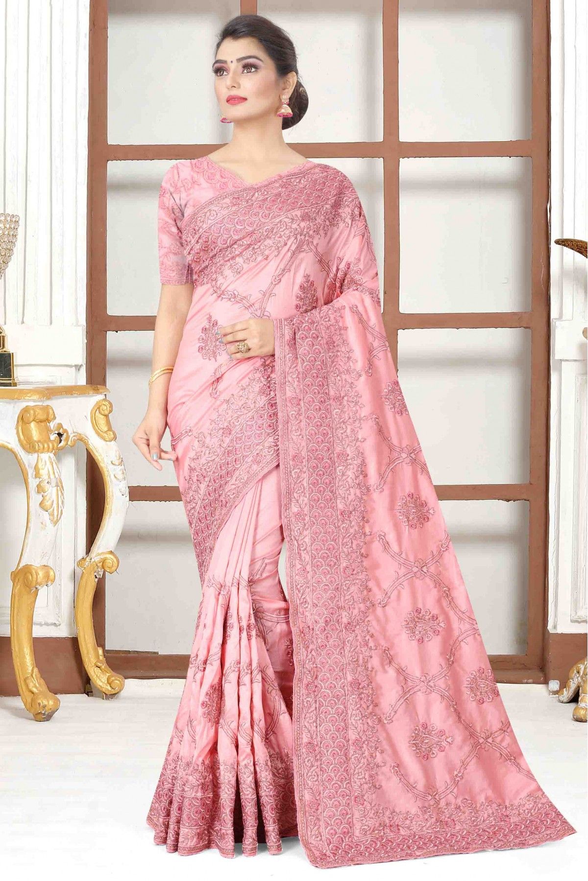 New designer sequence and embroidery party wear saree - Shop Lance –  ShopLance